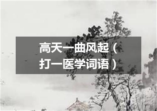 高天一曲风起（打一医学词语）