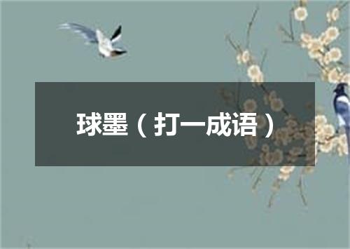 球墨（打一成语）