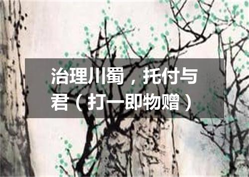 治理川蜀，托付与君（打一即物赠）
