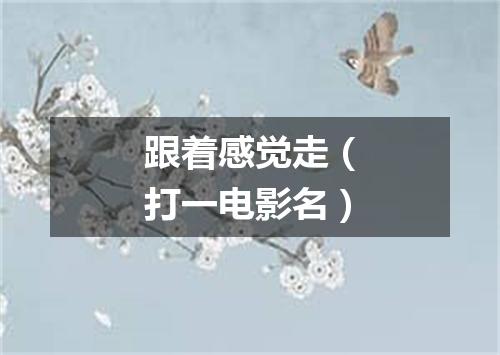 跟着感觉走（打一电影名）