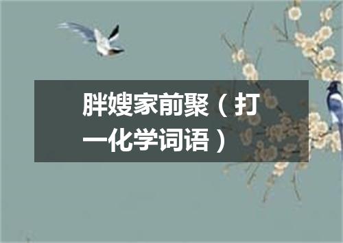 胖嫂家前聚（打一化学词语）