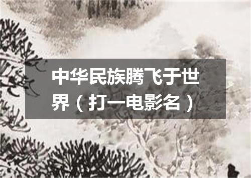 中华民族腾飞于世界（打一电影名）