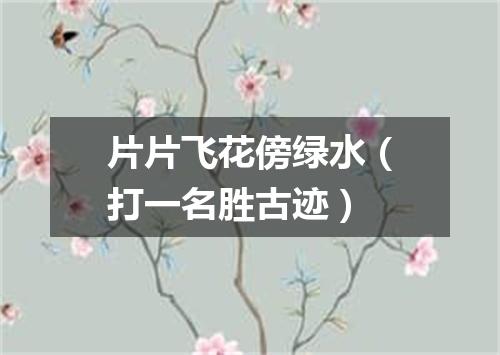 片片飞花傍绿水（打一名胜古迹）