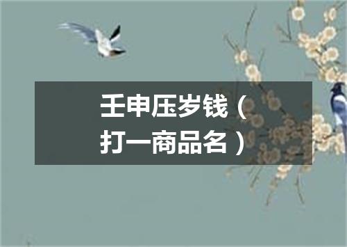 壬申压岁钱（打一商品名）