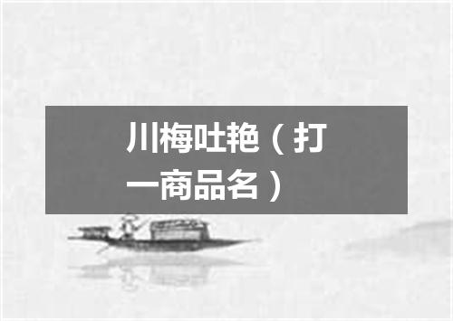 川梅吐艳（打一商品名）