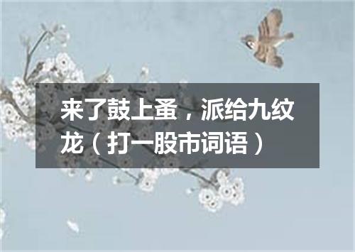 来了鼓上蚤，派给九纹龙（打一股市词语）