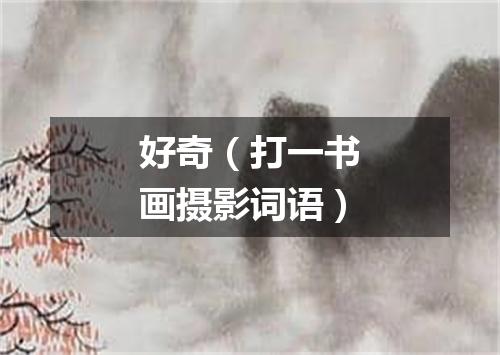 好奇（打一书画摄影词语）